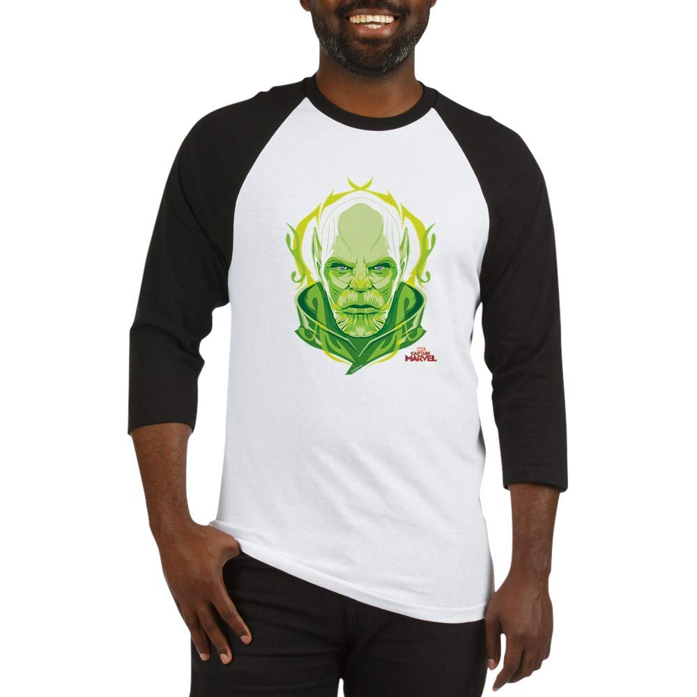 Captain Marvel Baseball Tee - Talos Graphic T-Shirt for Men & Women | Superhero Fan Apparel for Casual Wear & Cosplay