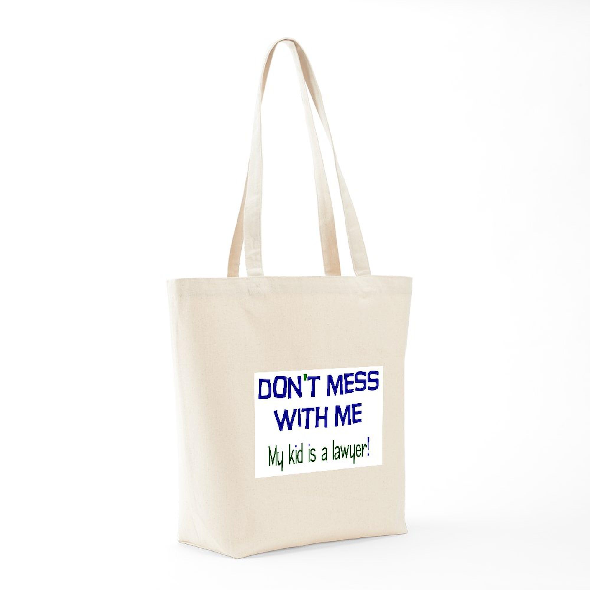 My Kid's A Lawyer Tote Bag - Natural Canvas Reusable Shopping Bag for Work, School & Groceries - Funny Gift for Law Students & Attorneys