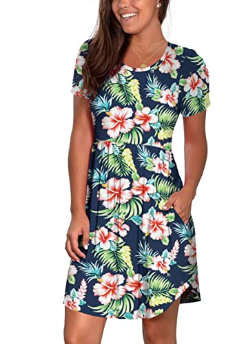 Flower Navy Blue