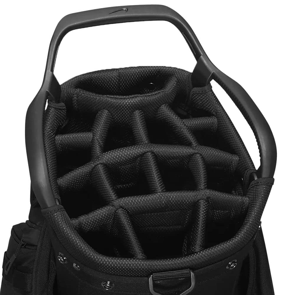 Nike Performance Cart Golf Bag - Lightweight, Durable & Water-Resistant for Men & Women | Black, Gray, White | Perfect for Golf Courses, Driving Ranges & Tournaments