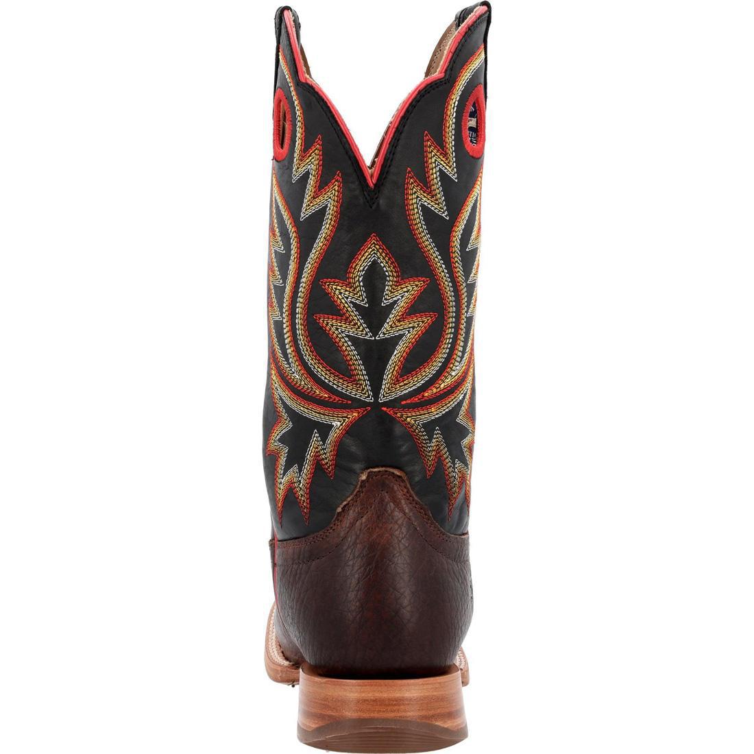 PRCA Collection Genuine Bullhide Western Boots for Men & Women - Chestnut & Brown Cowboy Boots - Durable & Comfortable for Rodeo, Ranch Work & Country Fashion