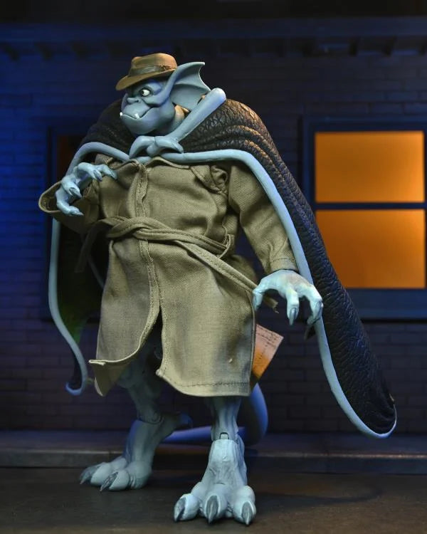 NECA Ultimate Gargoyles Action Figure - Detective Broadway Silver Falcon (Closed Wings) | Disney Collectible for Fans, Display & Cosplay Scenes