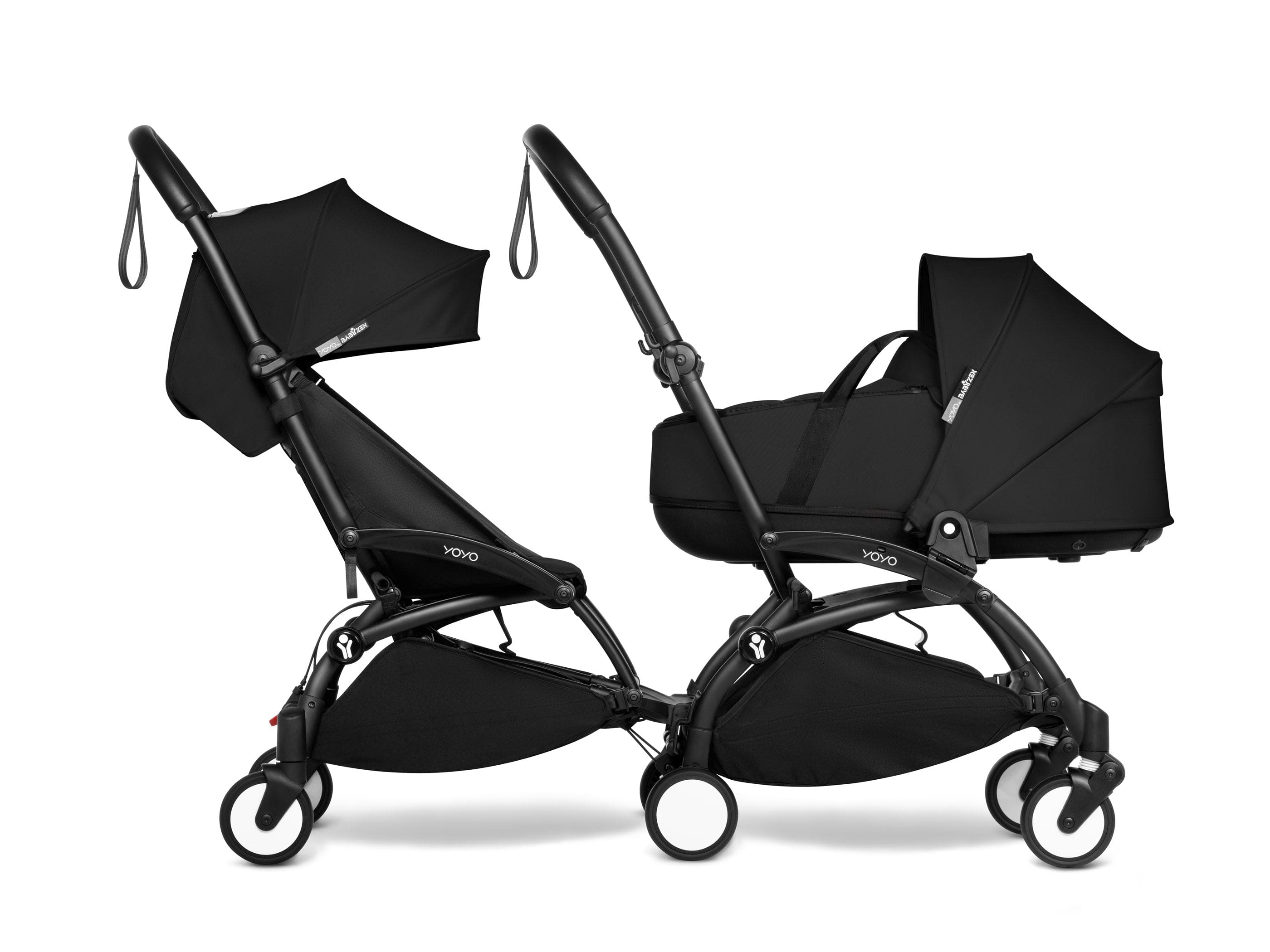 Stokke YOYO 3 Double Stroller with Bassinet & Toddler Seat - Lightweight Compact Travel Stroller for Twins or Siblings (Ages 0-4) | Perfect for City Walks, Air Travel & Everyday Use
