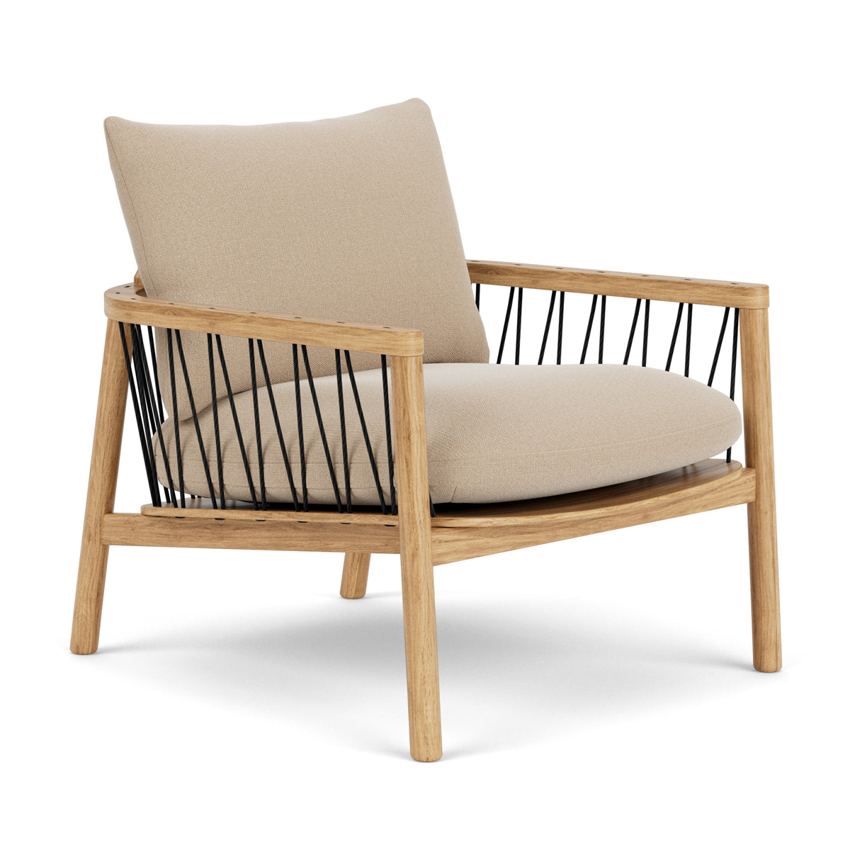 Enzo Fabric Armchair - Modern Upholstered Accent Chair for Living Room, Bedroom & Office - Comfortable Lounge Chair with Sturdy Wooden Legs - Perfect for Relaxing, Reading & Decorating