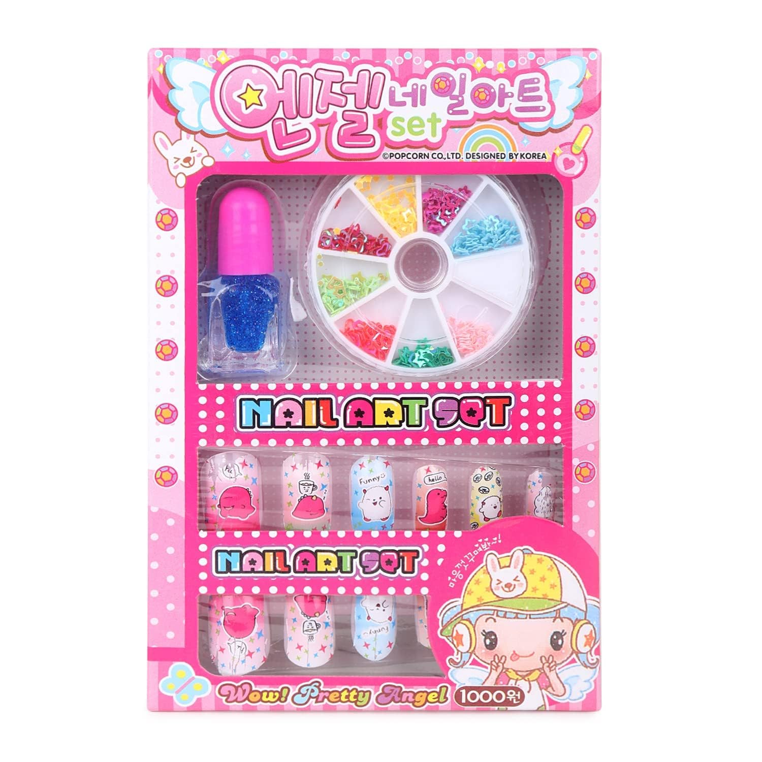 V.I.C Real Cosmetic Kids Makeup Kit for Girls - Washable Play Makeup Set with Nail Art Box | Perfect Gift for 3-7 Year Old Girls | Birthday Party, Dress-Up & Pretend Play