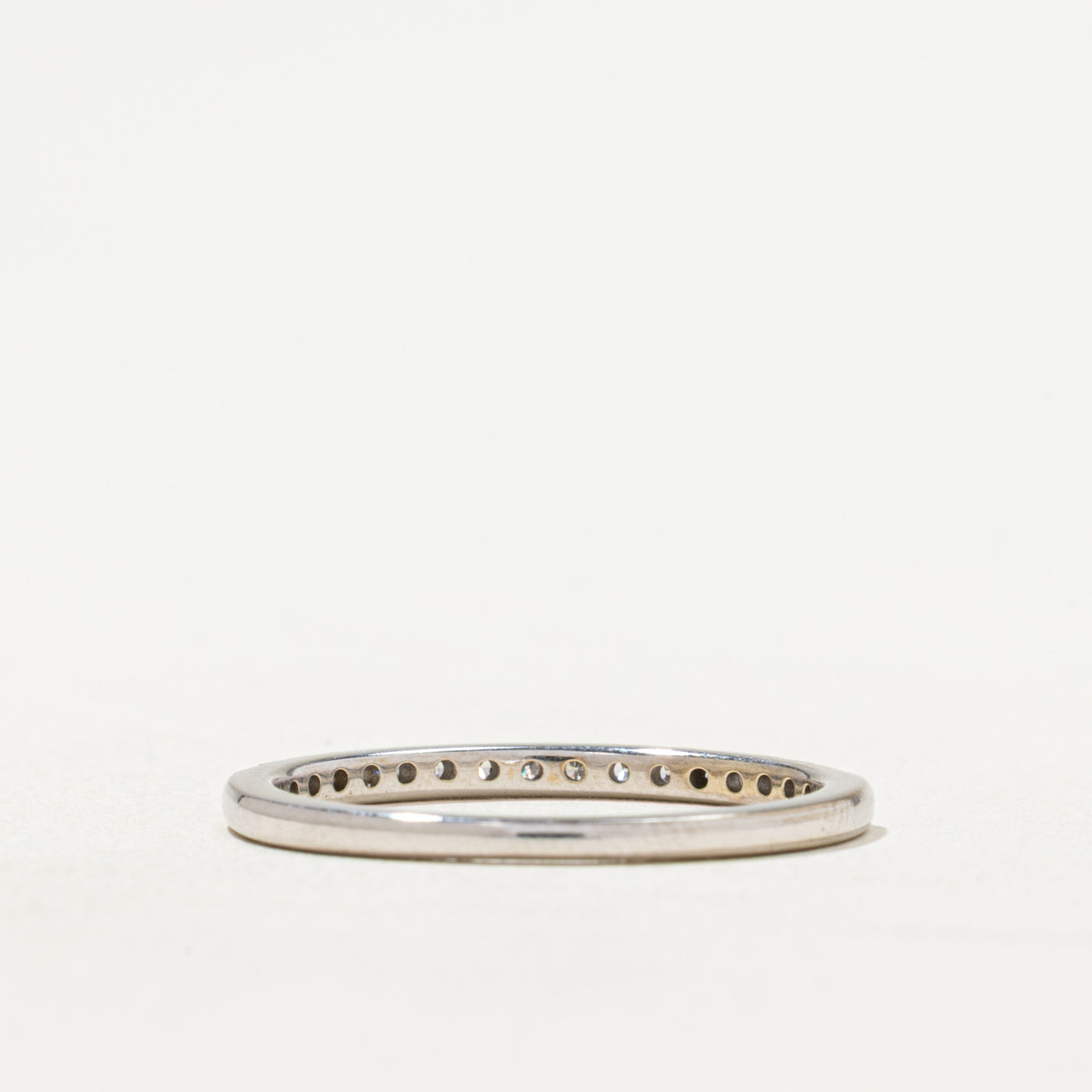 Semi Eternity Diamond Band Ring - 0.13 Carat Total Weight (CTW) - Size 7.25 - Perfect for Wedding, Anniversary & Special Occasion Gifts