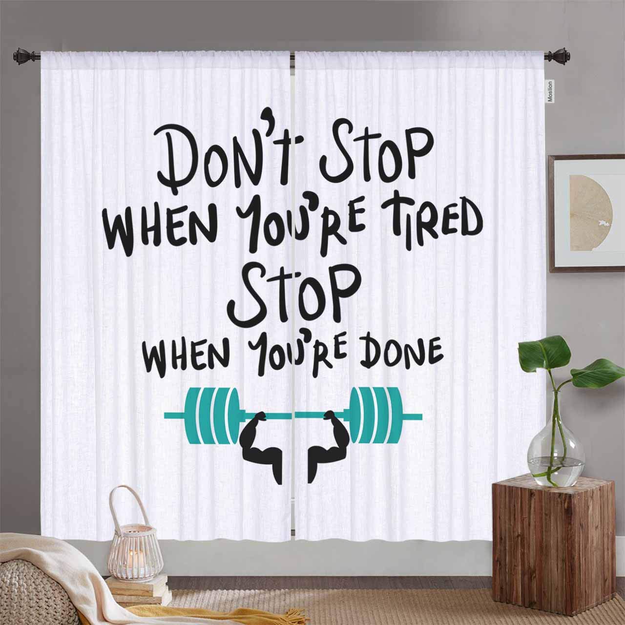Motivational Quote Mouse Pad - 'Don't Stop When You're Tired, Stop When You're Done' - Large Non-Slip Rubber Gaming Mousepad (7.9x9.5 Inch) for Computer, Laptop, Office & Gym - Perfect for Work, Gaming & Fitness Motivation