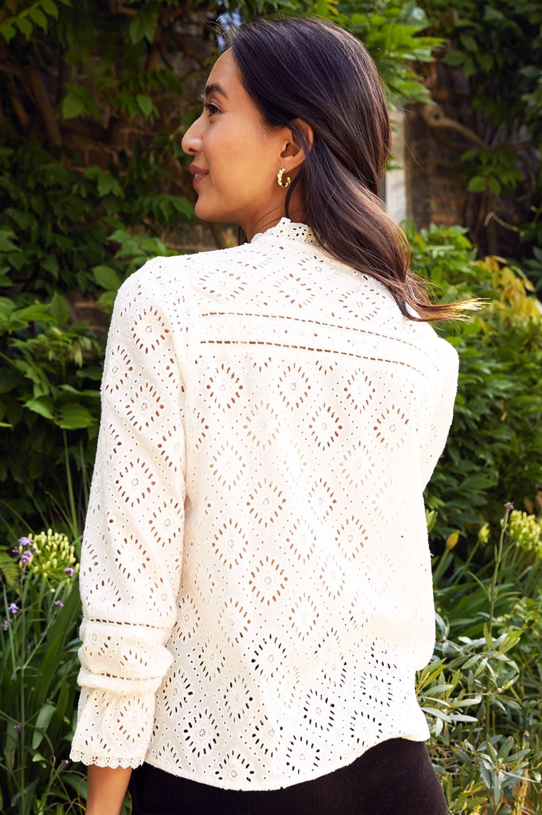 Flo Ivory Blouse for Women - Elegant Casual & Office Wear - Perfect for Work, Date Night & Special Occasions