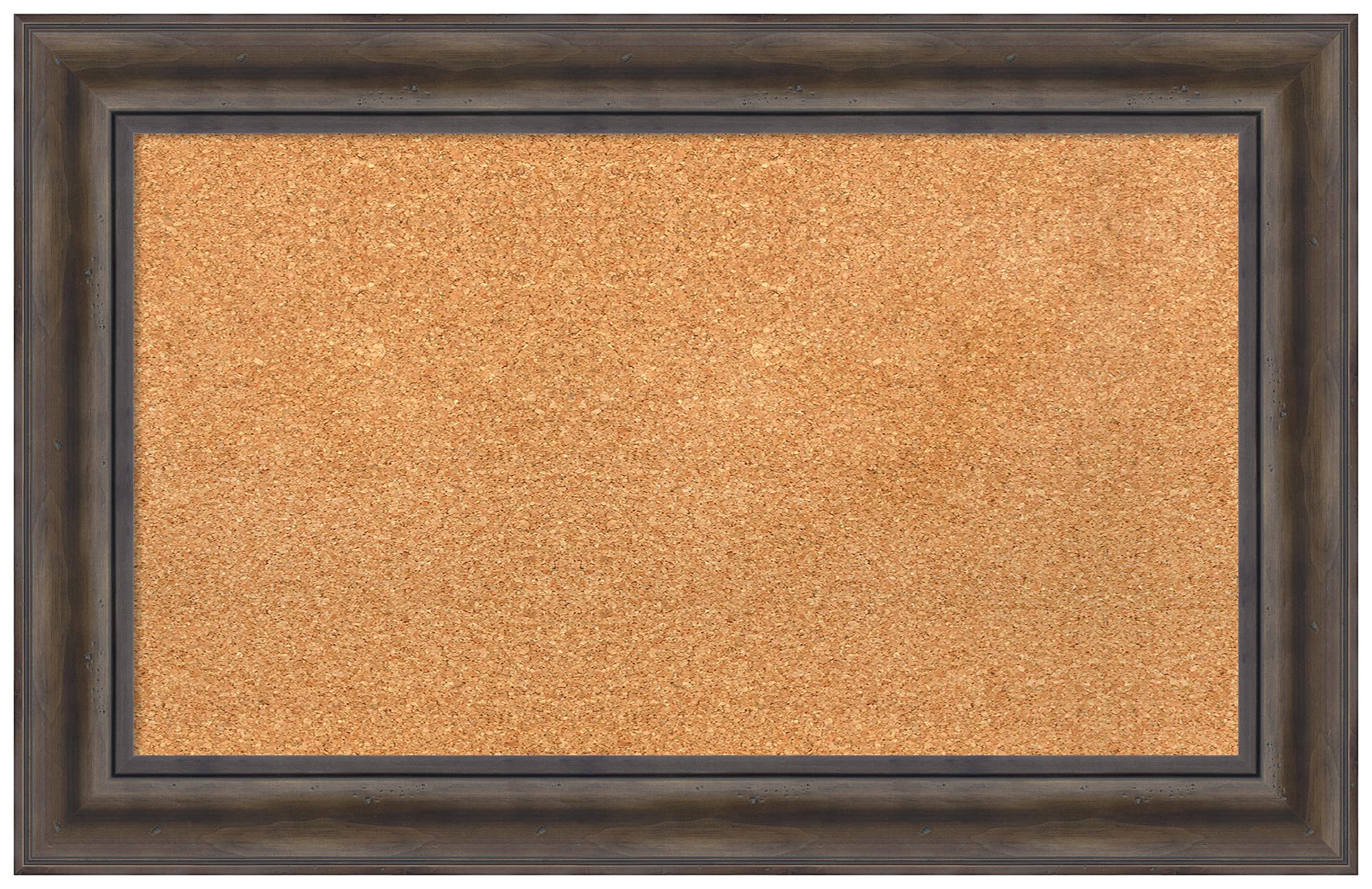 Natural Custom Cork Board (33 x 21 inches) with Rustic Pine Wood Frame - Bulletin Board, Pin Board for Office, Home & Classroom Organization - Available in Various Sizes - Perfect for Notes, Photos & Memos