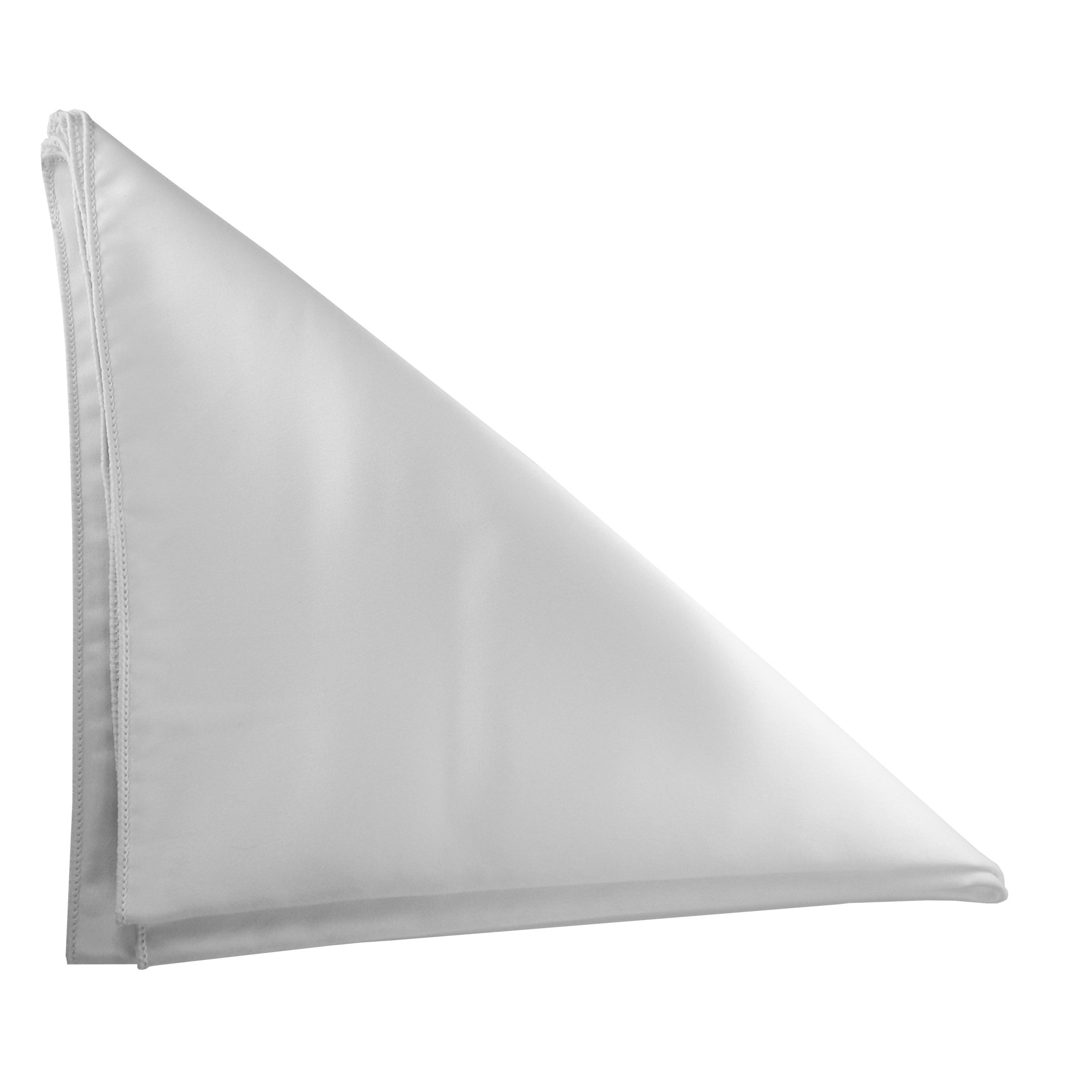 Premium 5 Dozen White Bridal Satin Cocktail Napkins 10x10 Inch - Elegant Wedding, Party & Special Event Table Decor