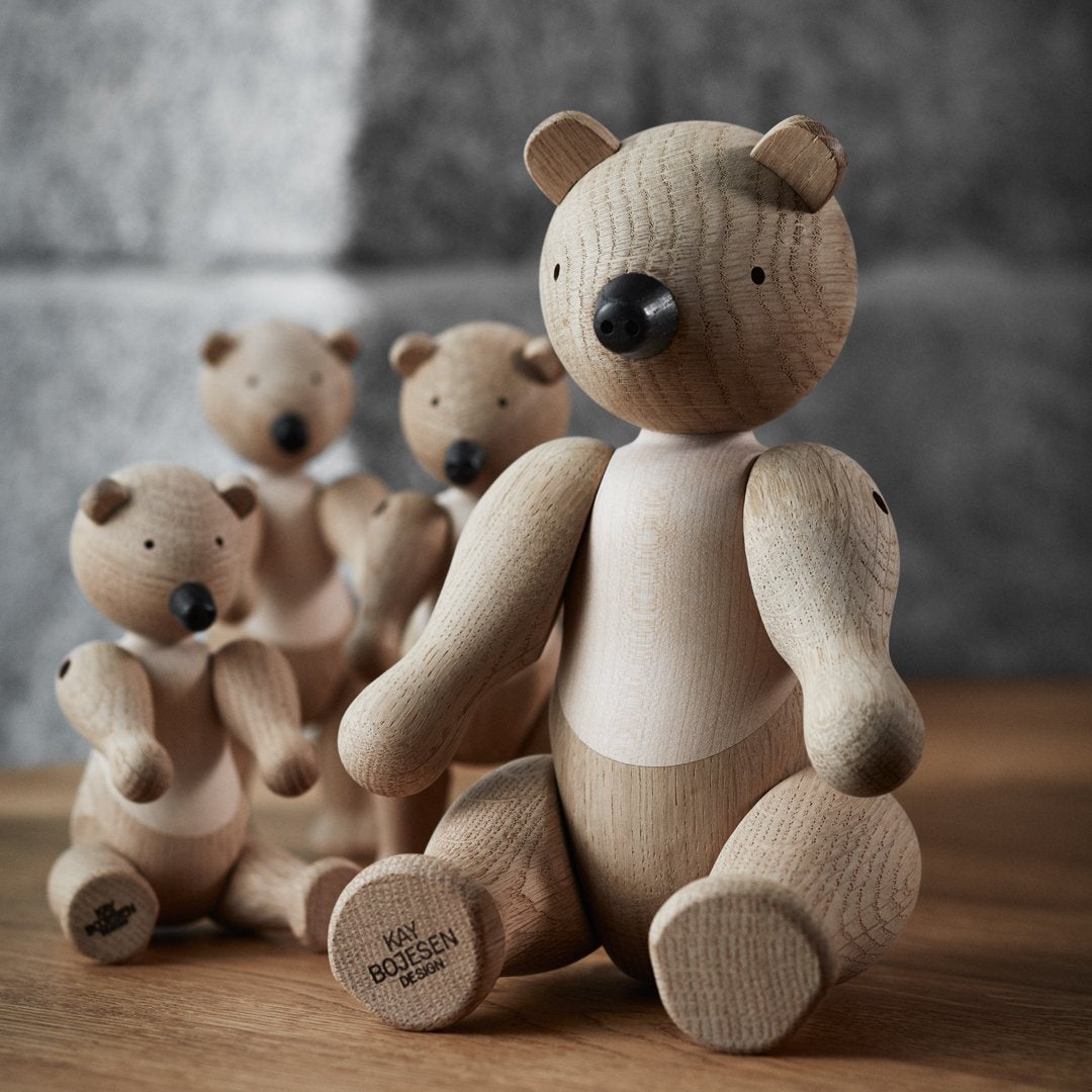 Kay Bojesen Wooden Bear Figurine - Handcrafted Scandinavian Design for Home Decor, Nursery & Gift Giving