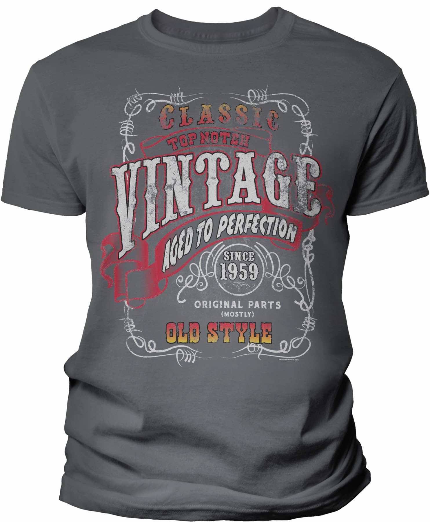 Vintage 1959 Aged to Perfection 66th Birthday Gift T-Shirt for Men - Sturgis Motorcycle Theme - Perfect for 66th Birthday Parties & Motorcycle Enthusiasts
