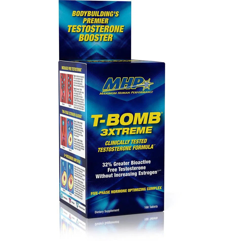 MHP T BOMB 3XTREME - Extreme Strength Pre-Workout Supplement for Bodybuilding & Fitness - Boost Energy, Focus & Endurance for Gym & Athletic Performance