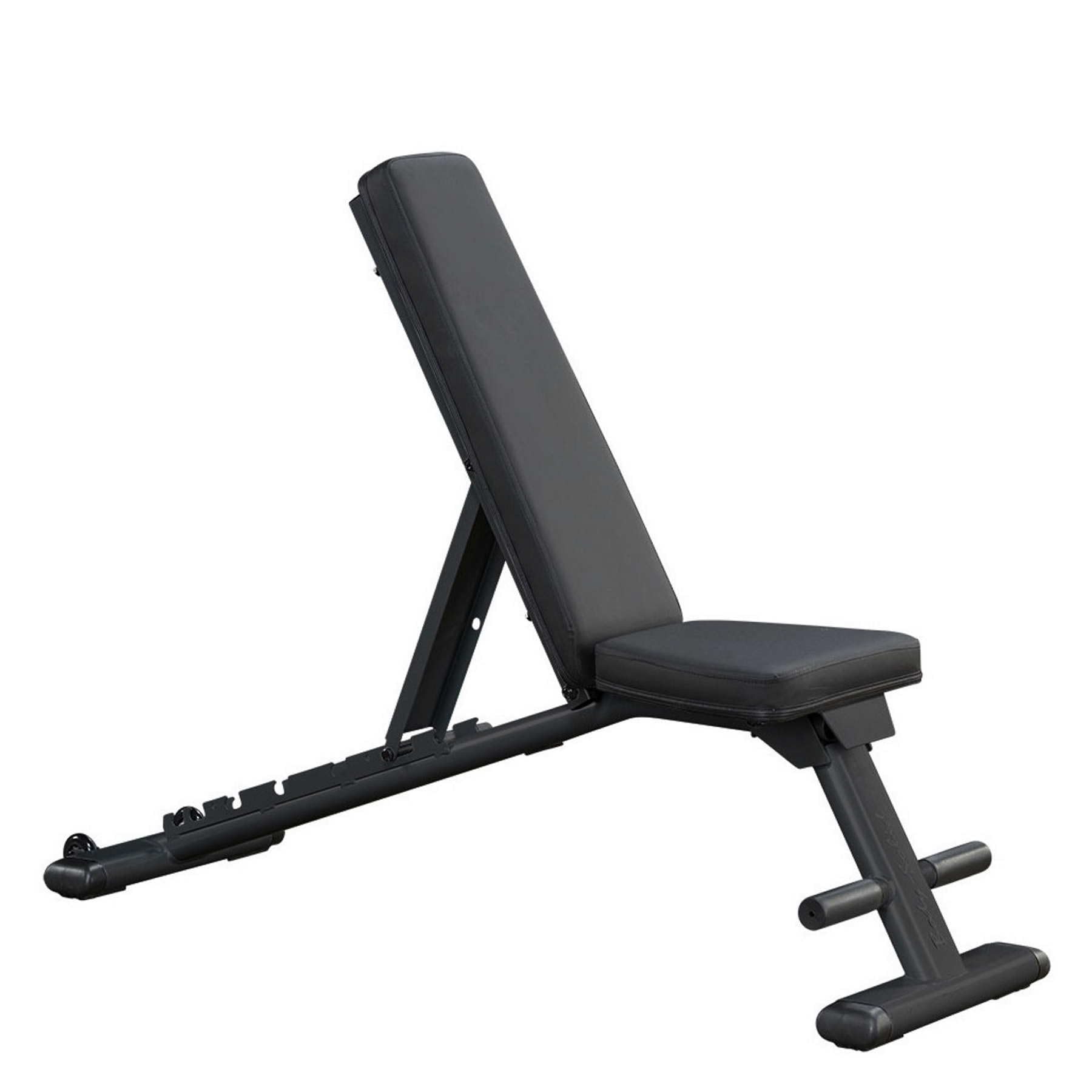 Body-Solid (GFID225B) Adjustable Weight Bench for Full Body Workout - 7-Position Ladder Adjustment, No Assembly Required, Incline/Decline/Flat Settings, Black - Perfect for Home Gym & Strength Training