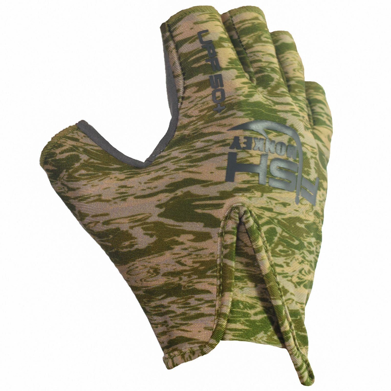 Fish Monkey FM18 Stubby Guide Glove - Durable Fishing Gloves for Cold Weather, Non-Slip Grip, Touchscreen Compatible - Perfect for Ice Fishing, Kayak Fishing, and Outdoor Water Sports
