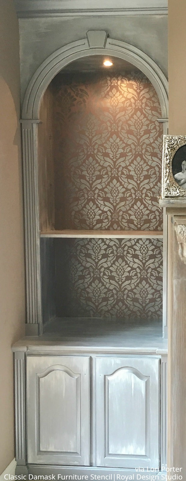 Classic Damask Stencil for DIY Home Decor, Wall Painting, and Furniture Upcycling | Reusable Decorative Template for Crafts and Art Projects