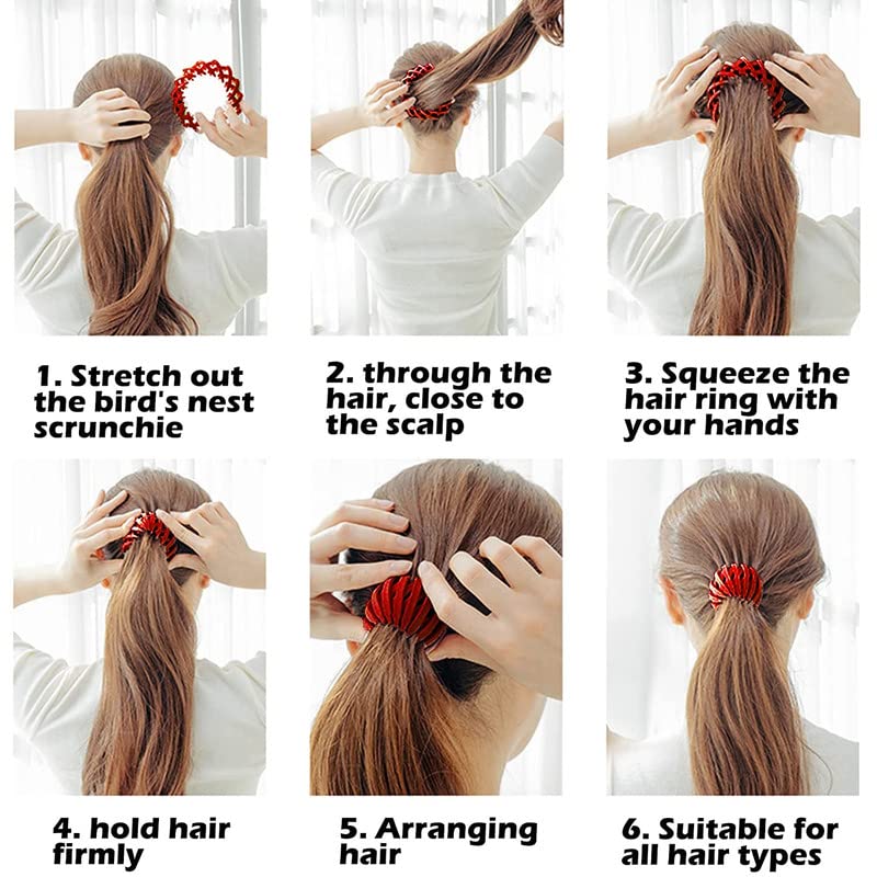 Shidara Magic Hair Clip for Women - Bird Nest Hair Holder, Zabernim Hair Accessories | Multicolor (1 Piece) | Perfect for Updos, Ponytails & Everyday Styling
