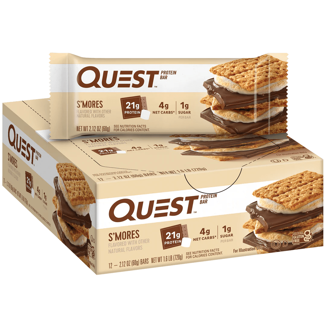 Quest Protein Bars 12 Pack - High Protein Snack Bars for Weight Loss & Muscle Building - Perfect for Gym, Workout & On-the-Go Energy Boost