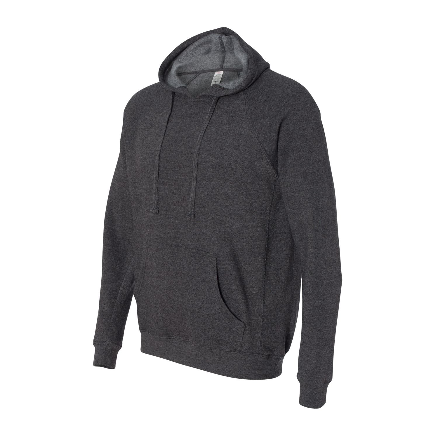 Independent Trading Company Men's Special Blend Raglan Hooded Pullover - Carbon, Large | Comfortable & Stylish Hoodie for Casual Wear, Gym, and Outdoor Activities