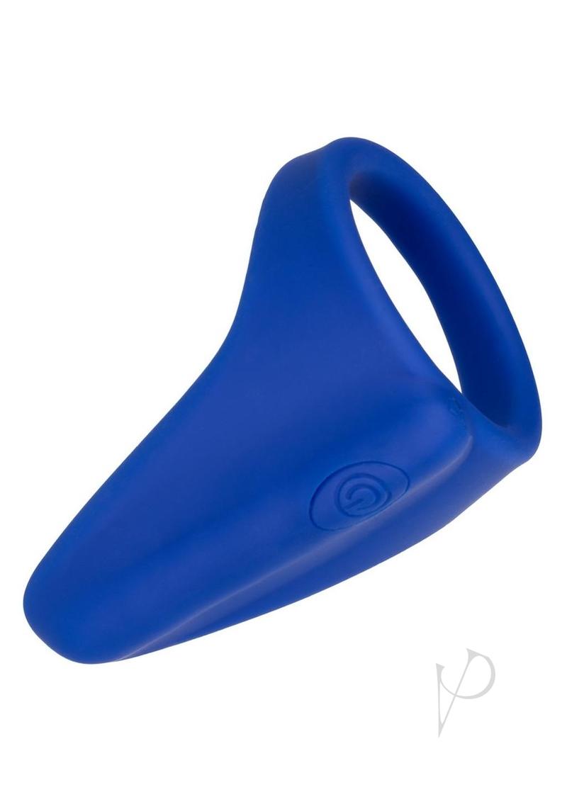 Premium Rechargeable Silicone Vibrating Perineum Massager & Cock Ring - Blue | Dual Stimulation for Couples & Solo Play | Enhance Intimacy & Pleasure in Bedroom or Spa