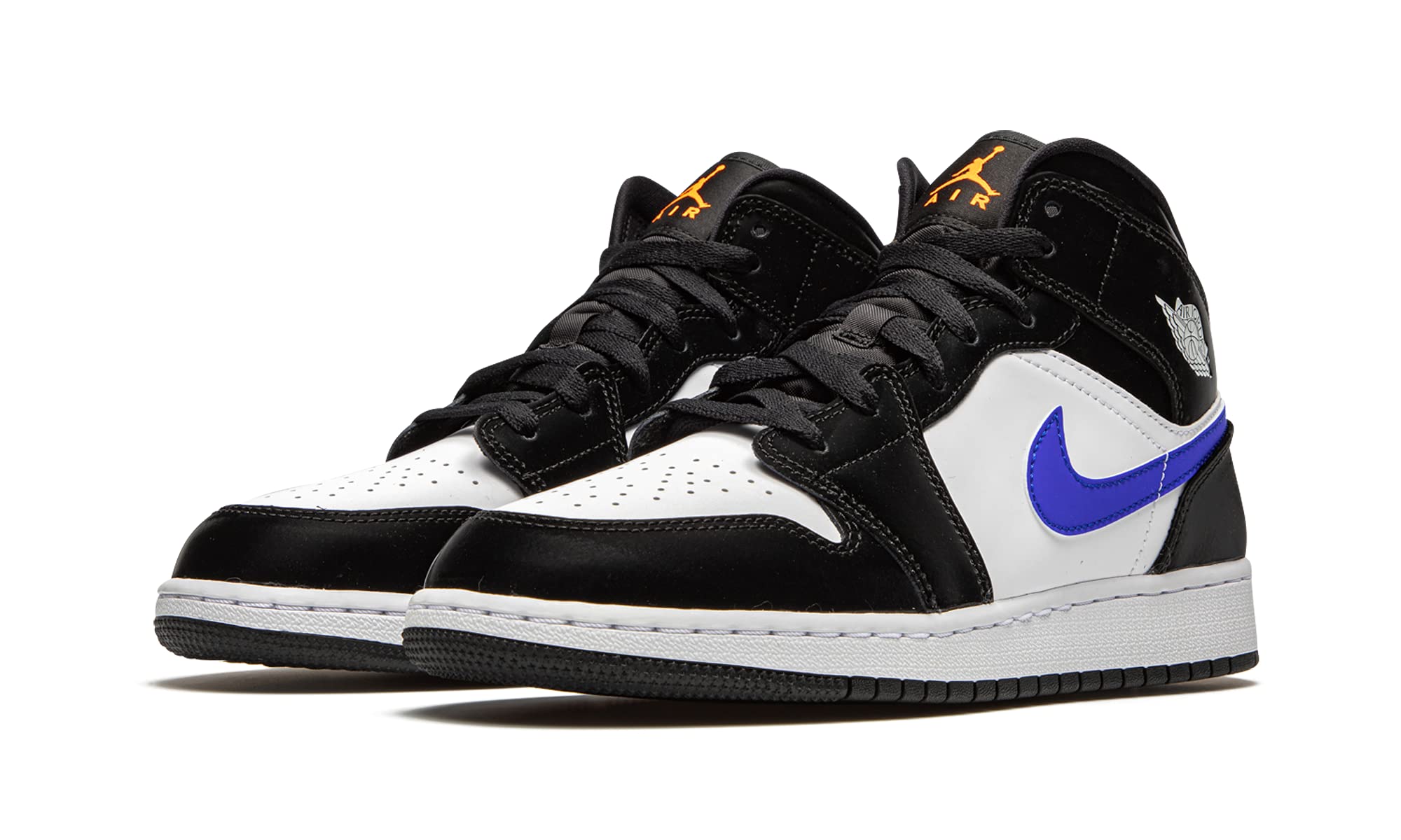 Jordan Youth Air 1 Mid GS Sneakers - Size 6Y (554725-084) | Racer Blue Basketball Shoes for Kids - Perfect for School, Sports & Casual Wear