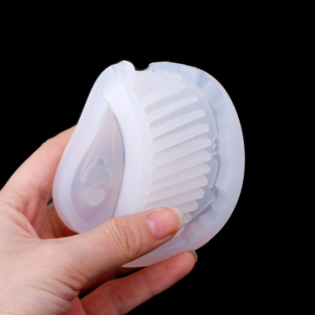 4 Styles DIY Resin Molds Kit for Mirror Hair Combs - Silicone Craft Molds for Jewelry Making, Home Decor, Wedding Accessories & Gift Projects