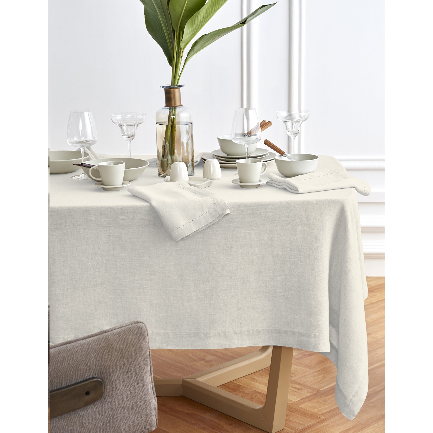 Sonoma Tablecloth - Premium Cotton Table Cover for Dining & Decor | Perfect for Parties, Weddings & Home Decor