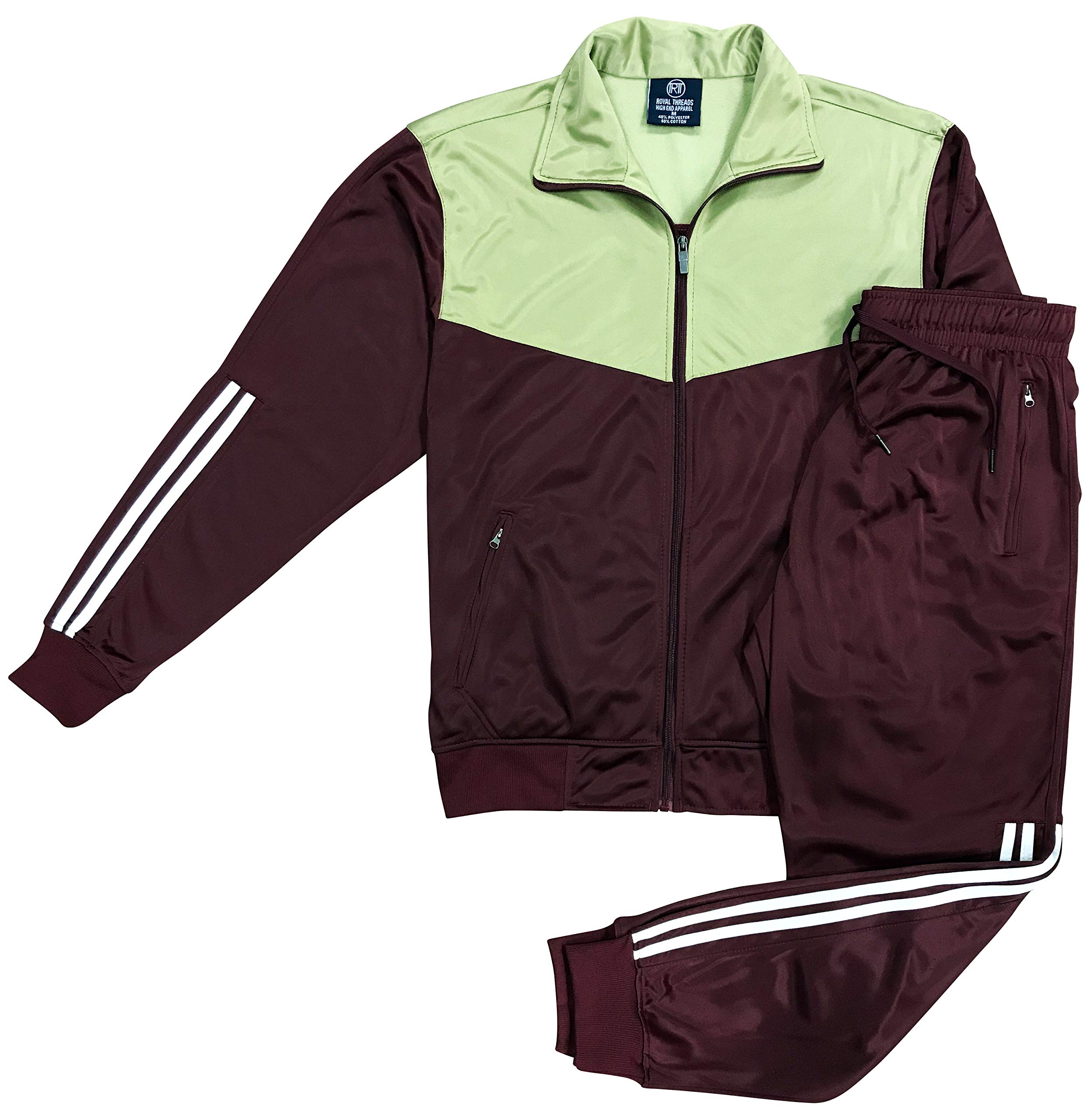 Men's Velocity Running Jacket & Jogger Pants Set - Lightweight Activewear Tracksuit for Gym, Workout & Casual Wear