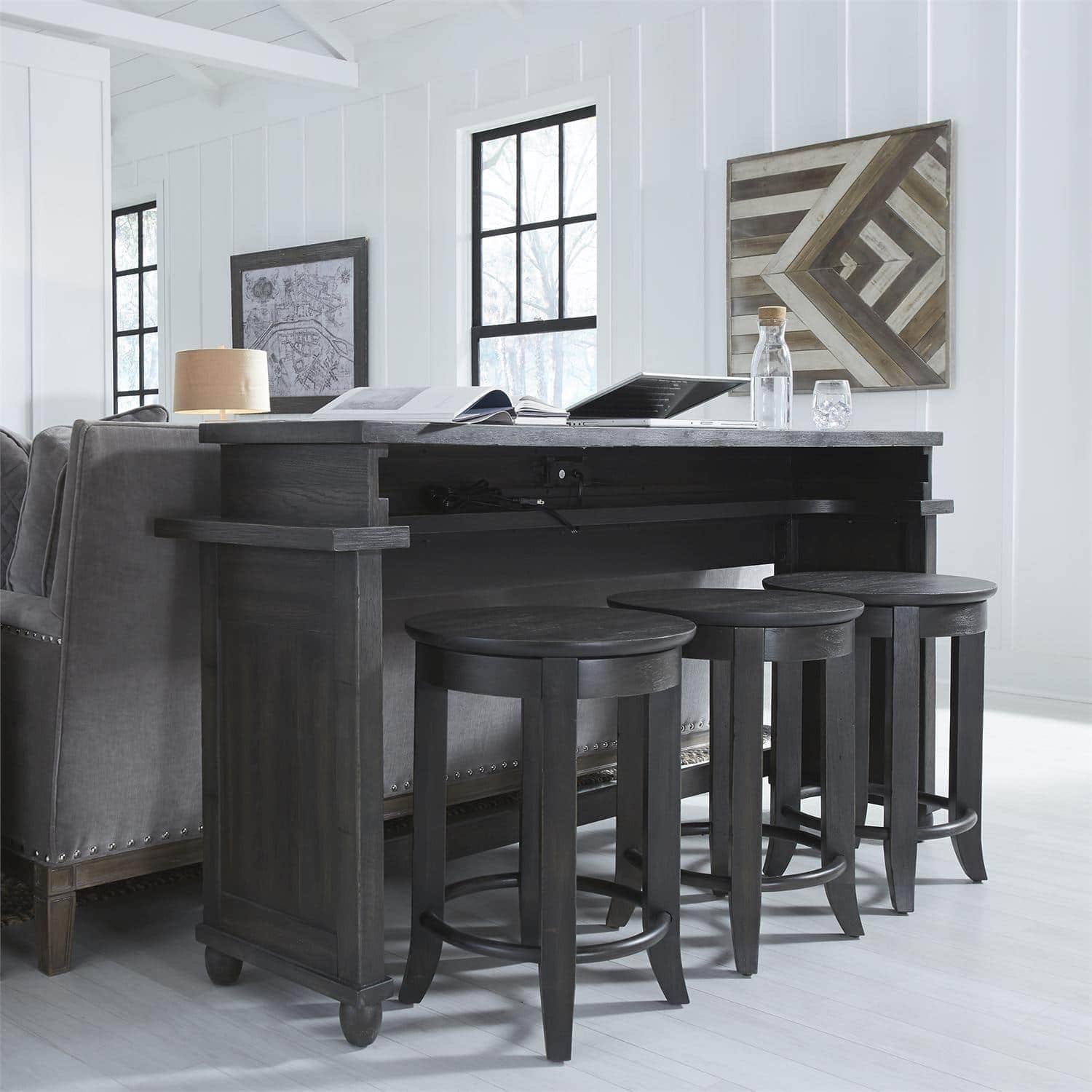 Drop Leaf End Table - Space Saving Side Table for Small Spaces - Perfect for Living Room, Bedroom, or Dorm Decor
