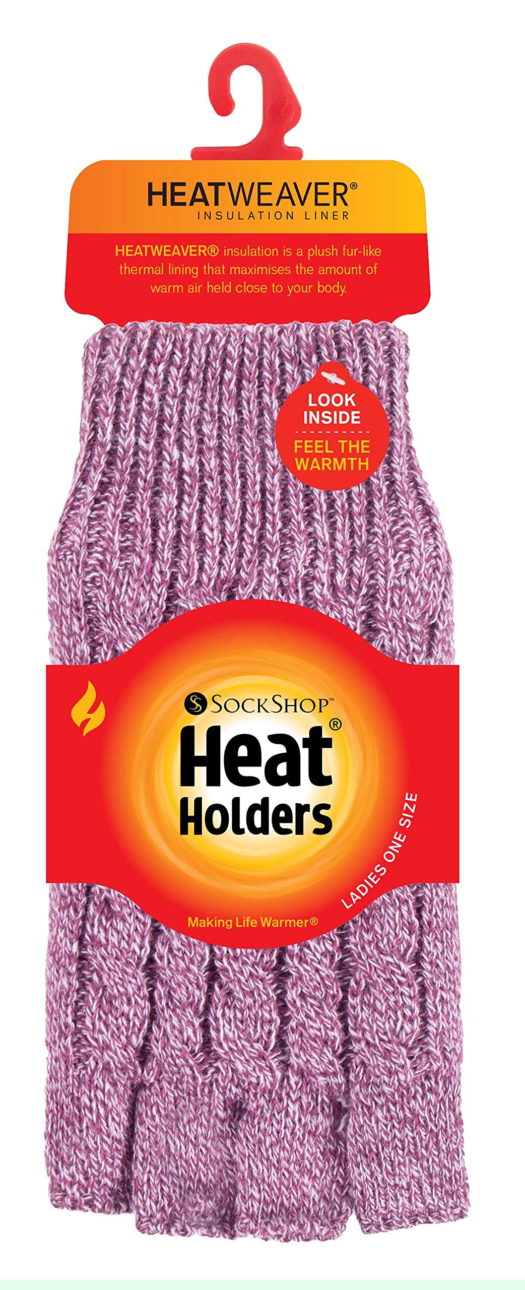 Heat Holders Women's Winter Thermal Fingerless Gloves - Ultra Warm Cable Knit Design for Indoor & Outdoor Activities | Perfect for Typing, Driving & Cold Weather