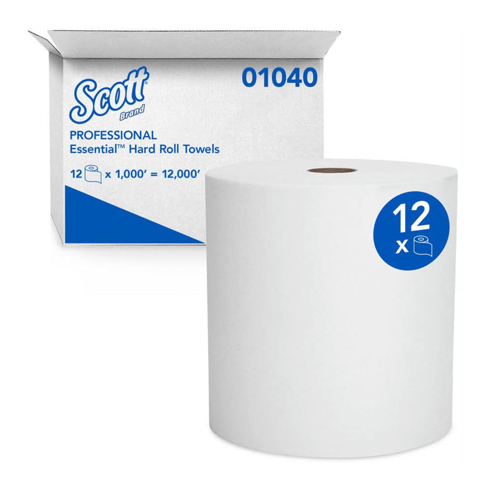 Kimberly-Clark Scott Hard Roll Towels White 8.0