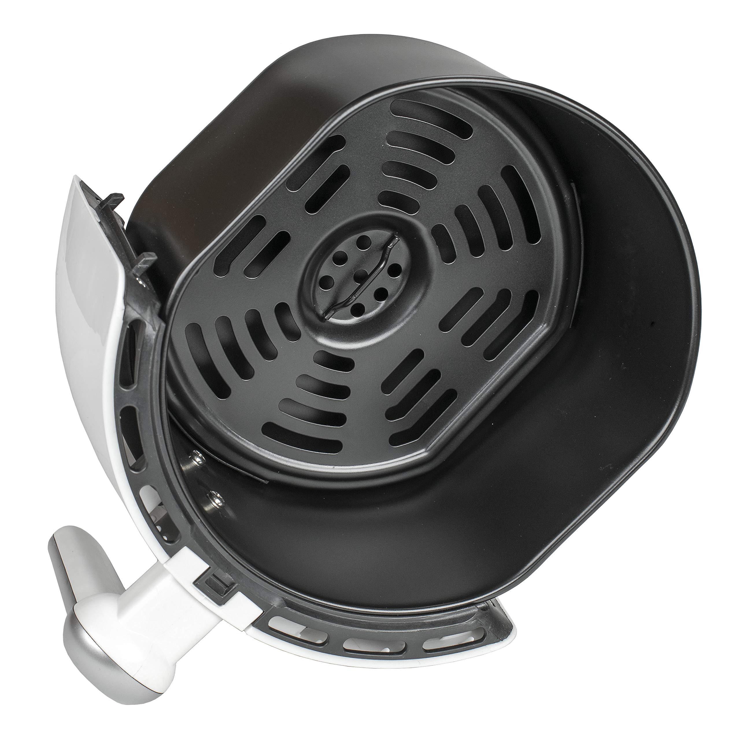 Brentwood Appliances AF200W 2-Quart Small Electric Air Fryer with Timer & Adjustable Temperature Control - White - Perfect for Healthy Cooking, Snacks & Small Family Meals
