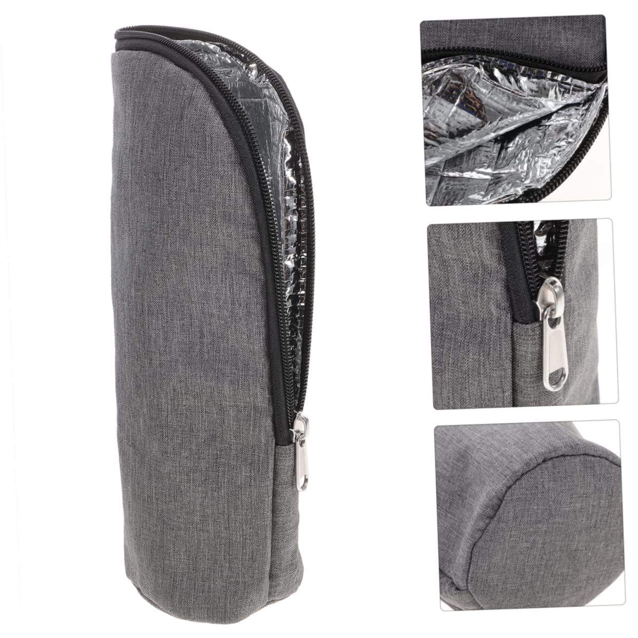 iBasenice Insulated Baby Bottle Bag with Safety Zipper - Thermal Milk Bottle Carrier for Outdoor, Travel & Daycare - Perfect for Moms on the Go