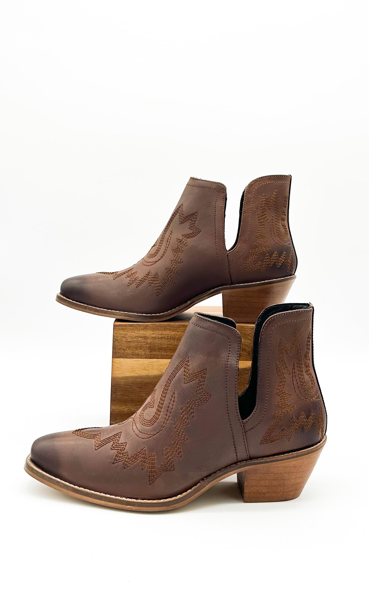 Stylish Brown Booties for Women - Comfortable & Trendy Footwear for Casual Outings, Work, and Everyday Wear