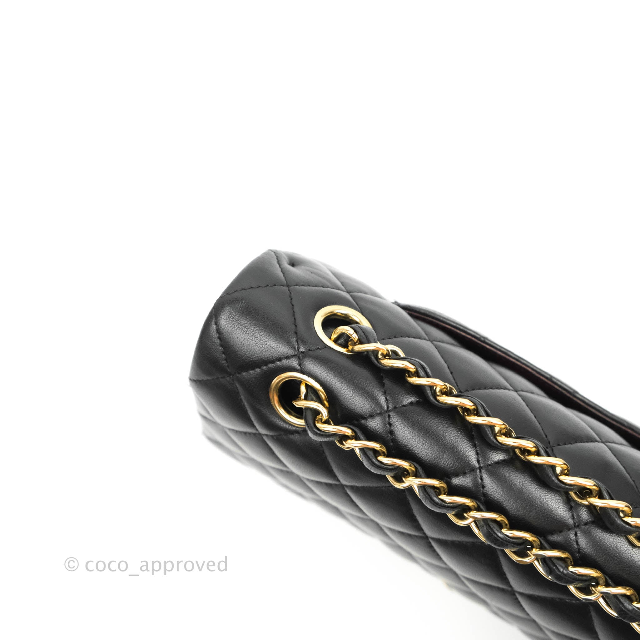 Chanel Classic Medium Double Flap Bag - Black Lambskin Leather with Gold Hardware | Luxury Handbag for Women, Perfect for Work, Evening & Special Occasions