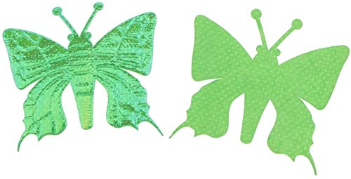 100PCS Green Satin Butterfly Appliques for DIY Crafts, Wedding Decor, Clothing Embellishment - Perfect for Bridal Accessories, Party Decorations, and Home DIY Projects