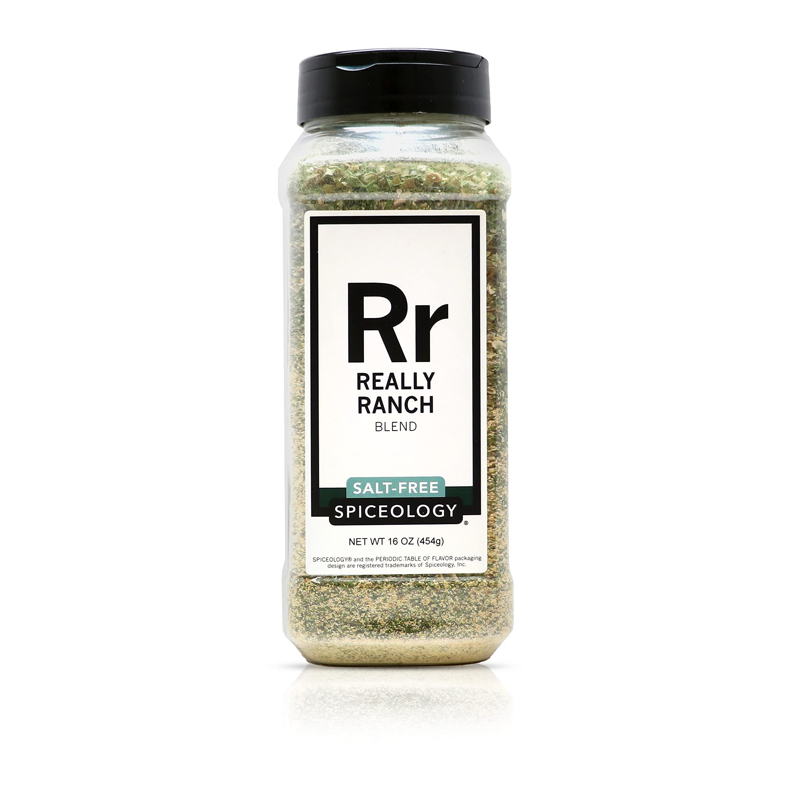 Spiceology Really Ranch Salt Free Seasoning - 16 oz | All-Natural Ranch Flavor for Dips, Roasted Vegetables, Chicken & Salads | Perfect for Healthy Cooking, Snacks & Meal Prep