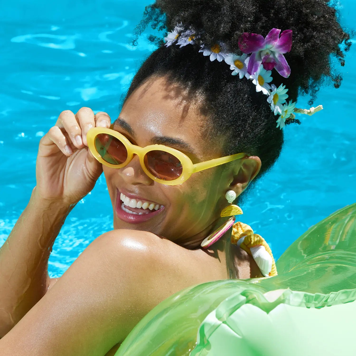 Funsicle Cool Sunbather Mat - Premium Inflatable Pool Float for Beach, Pool & Lake - UV-Resistant & Quick-Dry Design for Ultimate Relaxation