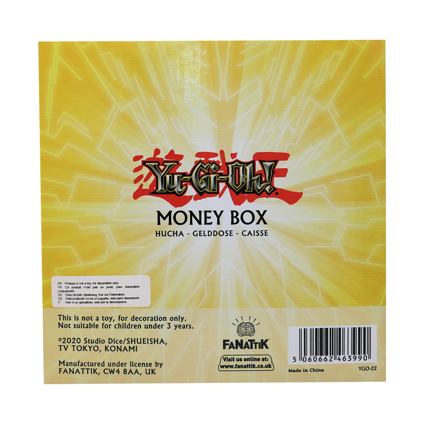 Yu-Gi-Oh! Collectible Money Box - Duel Monsters Themed Piggy Bank for Cash & Coin Storage | Perfect for Yu-Gi-Oh Fans, Gift Ideas & Anime Collectors