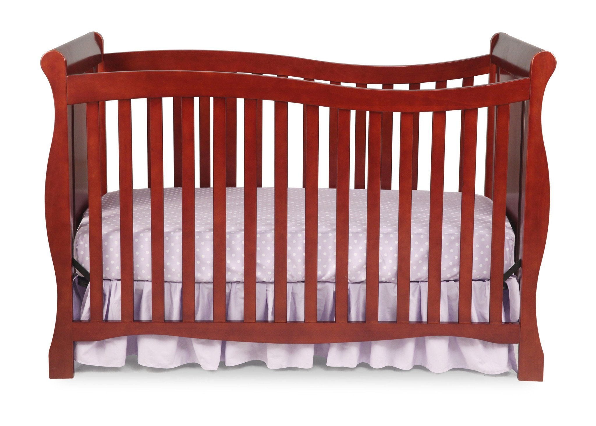 Brookside 4-in-1 Convertible Baby Crib - White Nursery Furniture for Newborn to Toddler Bed | Perfect for Modern Nursery, Bedroom & Daycare Use