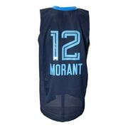 Authentic Ja Morant Signed Navy Blue Pro Style Basketball Jersey - Limited Edition Collectible for Fans & Memorabilia Enthusiasts - Perfect for Display, Gifting, and Game Day