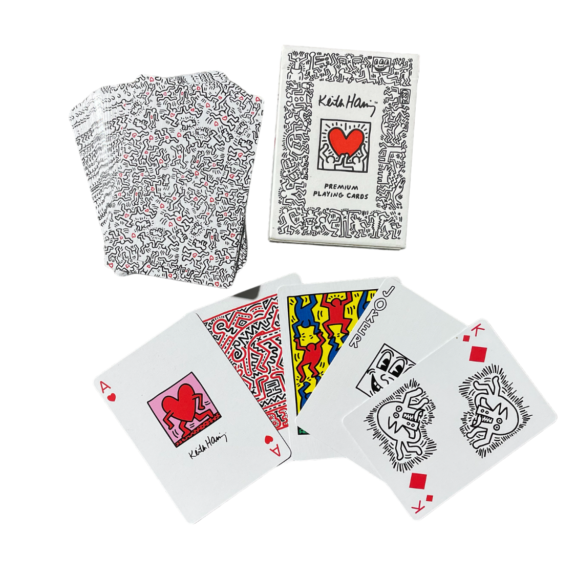 Keith Haring Playing Cards - Full Deck of 52 Cards with Vibrant Pop Art Designs - Perfect for Card Games, Magic Tricks, and Collectors