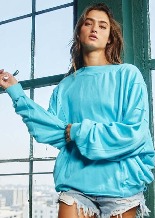 Reversible Twist Sweatshirt for Women - Soft & Comfortable Pullover Hoodie Made in USA - Perfect for Casual Wear, Gym, and Travel