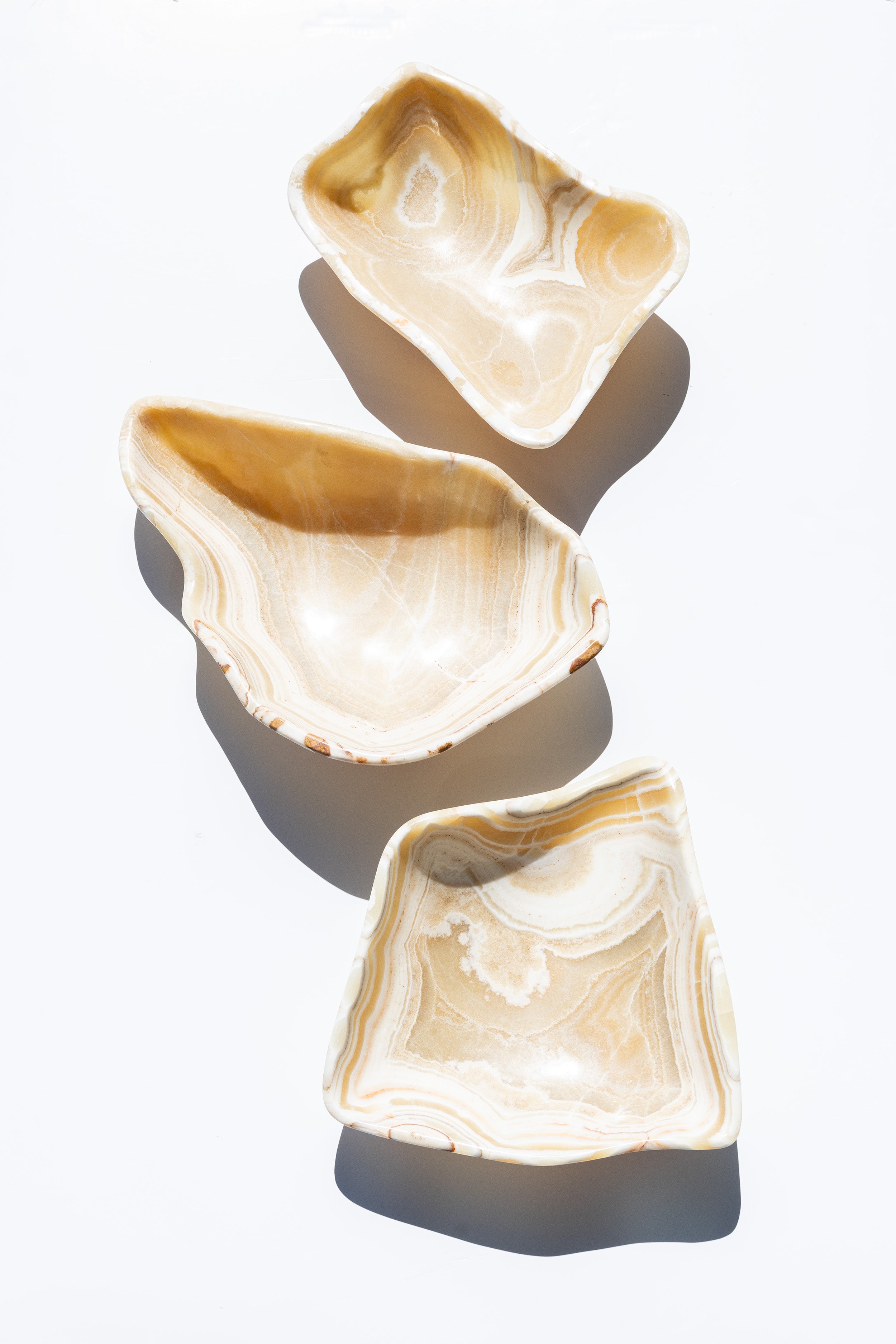 Hand Carved White Onyx Bowl - Natural Stone Decorative Bowl for Home Decor, Centerpiece, Meditation & Gift Giving
