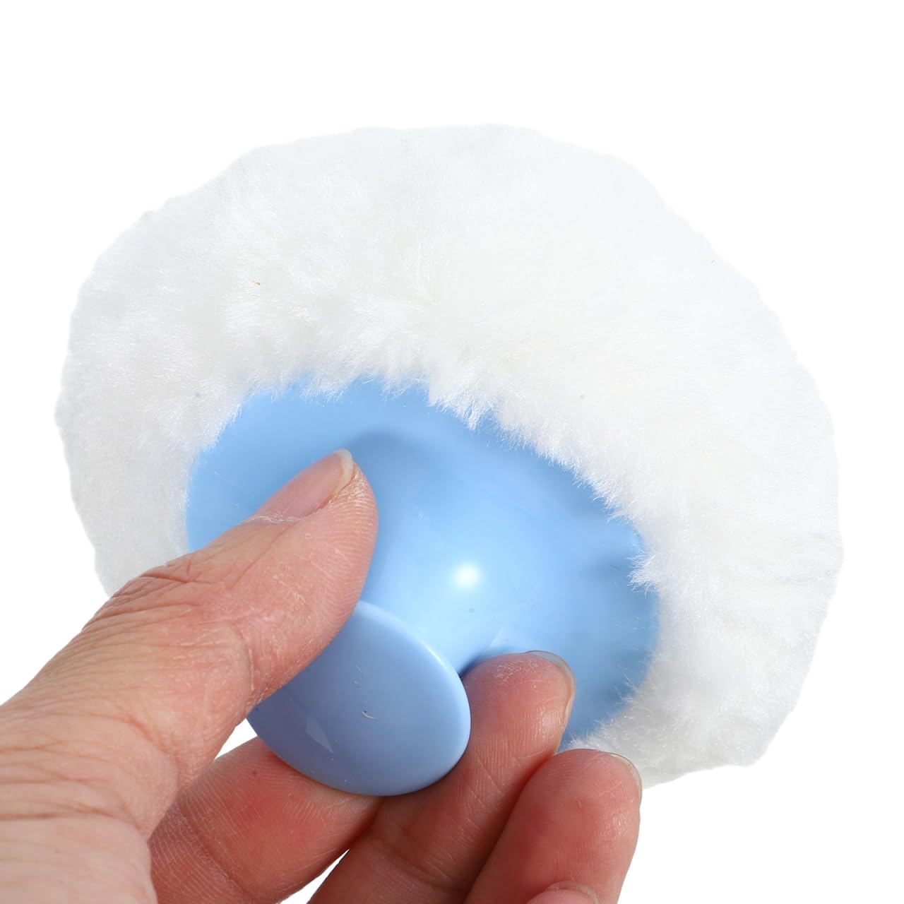 EXCEART 4Pcs Baby Talcum Powder Puff with Short Handles - Large Round Velour Body Powder Puff for Smooth Loose Powder Application | Makeup & Cosmetic Sponge for Babies, Kids & Adults | Perfect for Daily Skincare, Post-Bath Use & Gentle Makeup Blending
