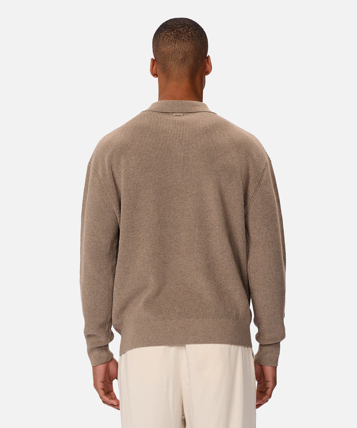 Premium New England Polo Knit Shirt for Men - Classic Walnut Brown Color - Perfect for Casual Wear, Office & Outdoor Activities