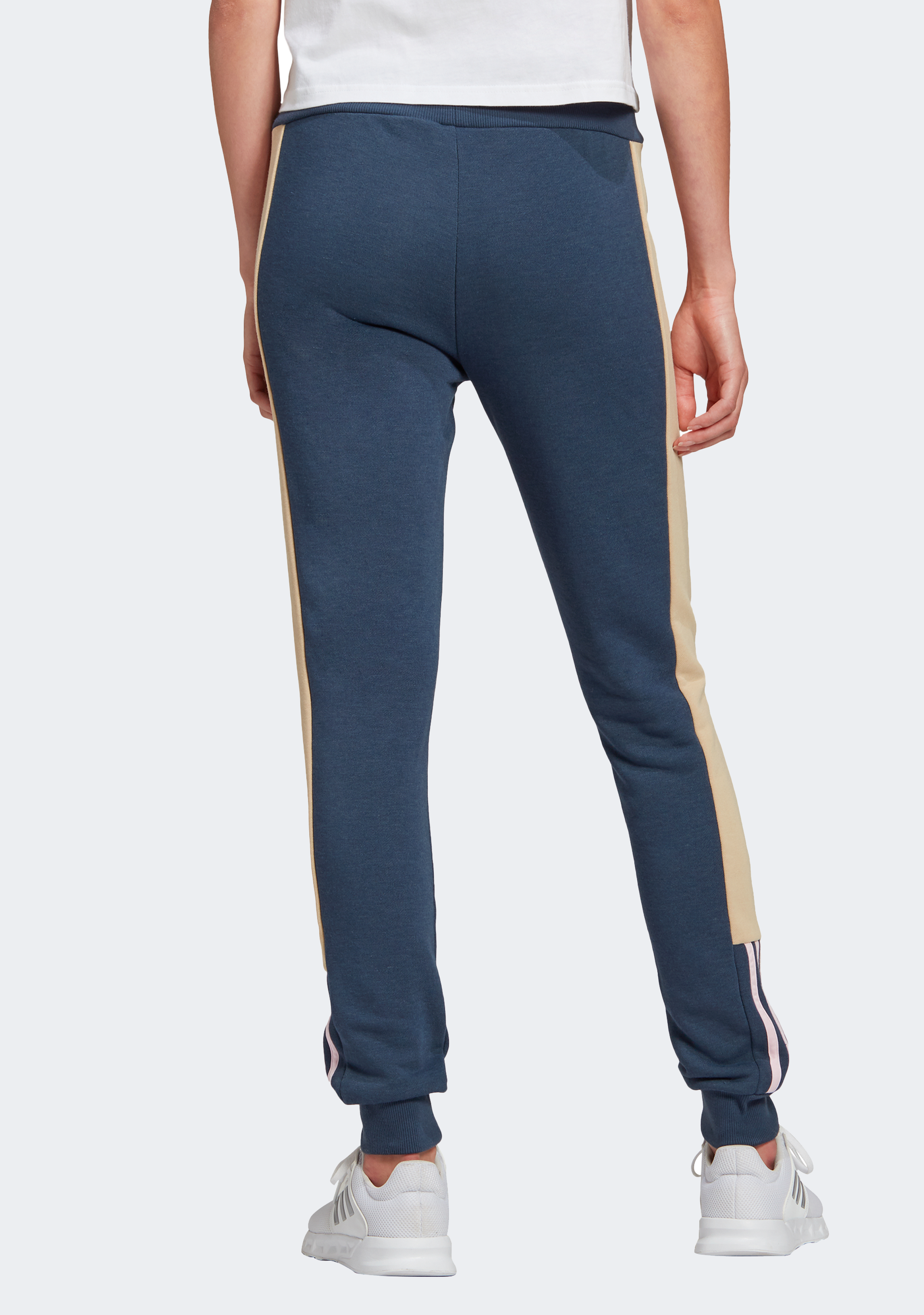 Adidas Women's Essentials Logo Colorblock Pants - Comfortable Athletic Joggers for Running, Yoga & Casual Wear
