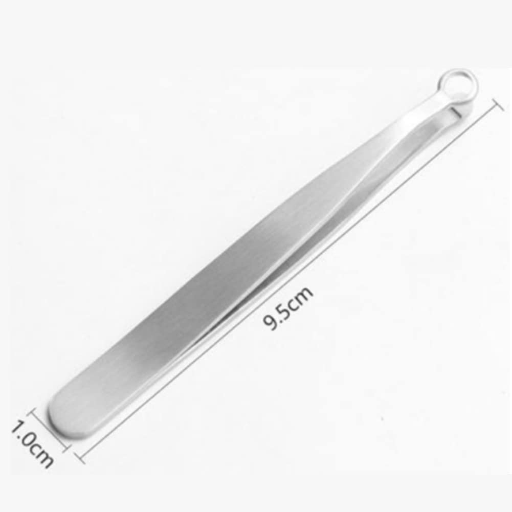 Stainless Steel Universal Nose Hair Trimmer & Eyebrow Scissors - Precision Grooming for Nose, Eyebrows, Facial Hair & Manicure - Perfect for Home, Travel & Salon Use