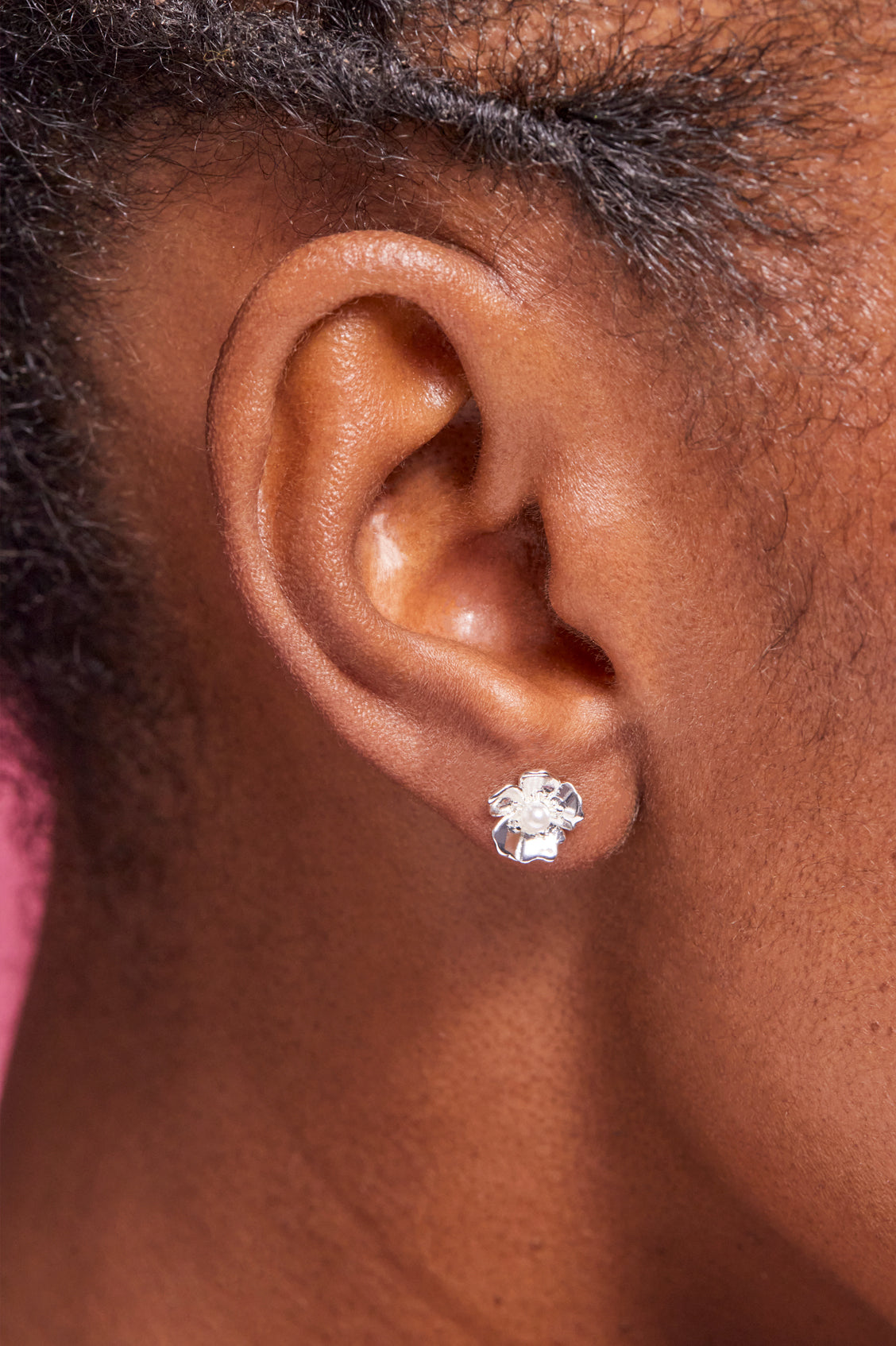 Petite Pearl Buttercup Stud Earrings - Elegant & Dainty Jewelry for Women - Perfect for Weddings, Parties & Everyday Wear