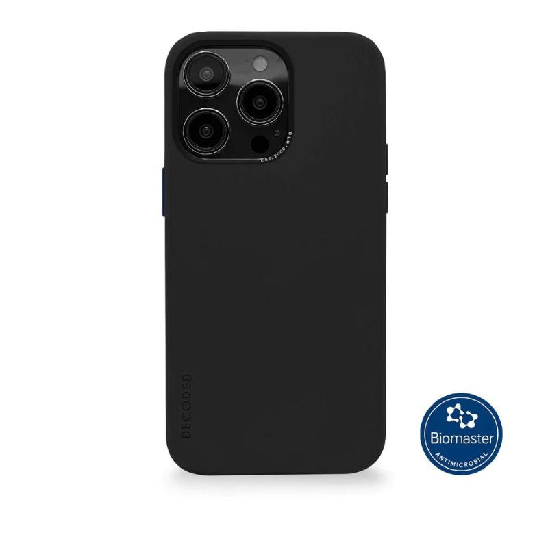 DECODED Silicone Case for iPhone 14 Pro - Premium Protective Back Cover in Charcoal | Slim Fit, Shockproof & Scratch Resistant | Perfect for Everyday Use, Travel & Outdoor Activities